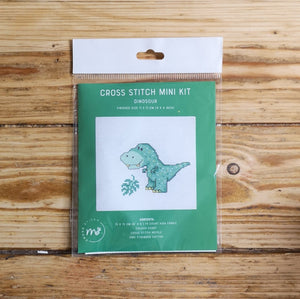 Cross Stitch Kits - Dinosaur Cross Stitch Mini Kit