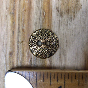 Gold Button Embossed