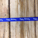 ‘Happy birthday’ ribbon