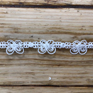 French chain lace - natural
