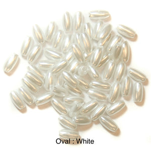 Trimits Oval Drop Pearl Beads