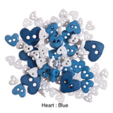 small heart buttons
