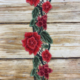 Stéphanoise Rose Embroidery Trim