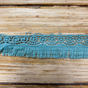 Fringing on Guipure Lace Header