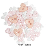 Small heart buttons