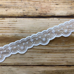 Fine Flower Embroidered Lace