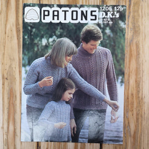 Knitting Pattern: Double Knitting - Patons (DK) 1205