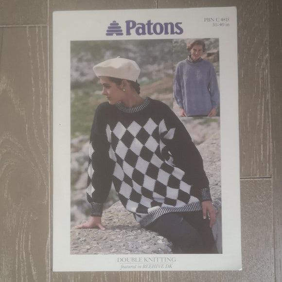 Knitting Pattern: Double Knitting - Patons DK PBN C 4815