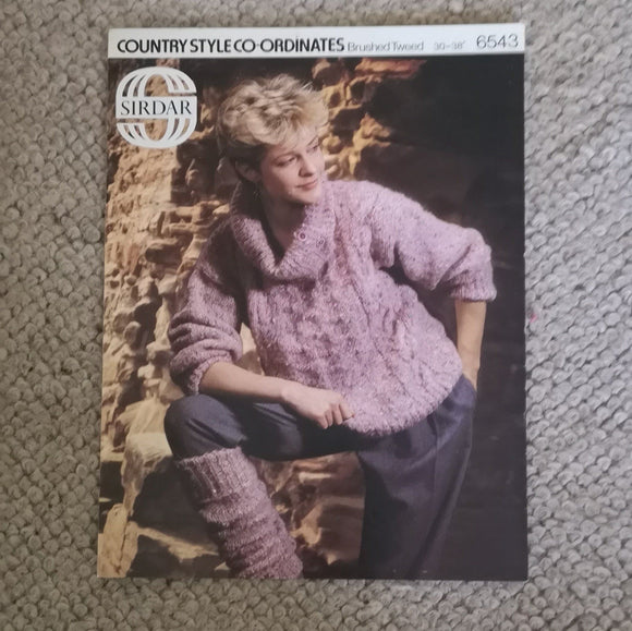 Knitting Pattern: Double Knitting - Sirdar Country Style Co-ordinates Brushed Tweed 6543