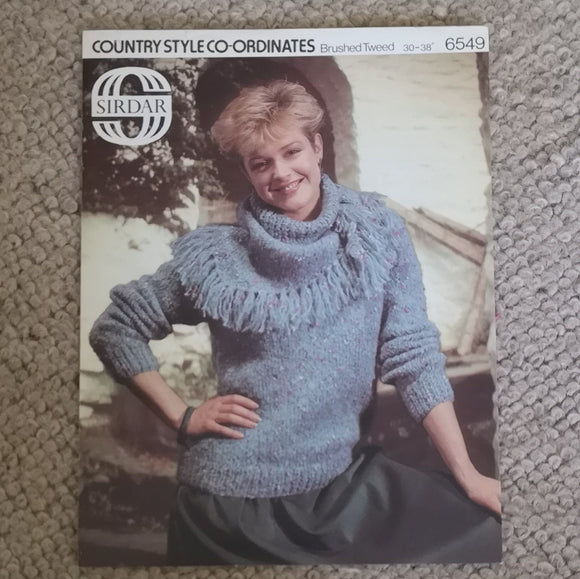 Knitting Pattern: Double Knitting - Sirdar Country Style Co-ordinates Brushed Tweed 6549