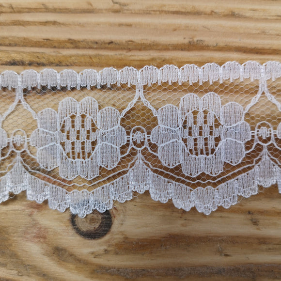lace flower with scallop edge lace