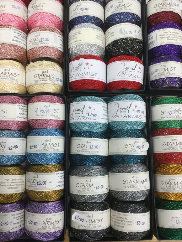 Starmist/Goldrush sparkly yarn selection of colours
