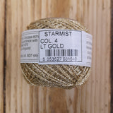 Starmist/Goldrush sparkly yarn - light gold