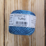 Starmist/Goldrush sparkly yarn - turquoise