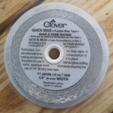Clover Quick Bias Tape in Silver. 6mm width, 10m length.