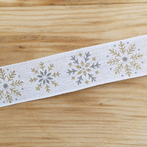 Ribbon - Snowflake Wired Ribbon